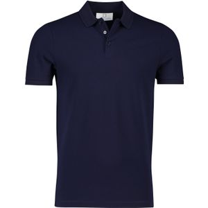 Born With Appetite polo donkerblauw 3 knoops