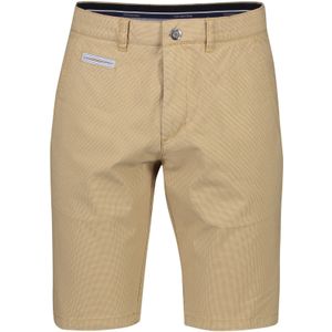 COM4 korte broek effen camel katoen normale fit