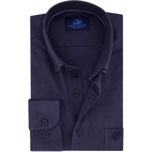 Eden Valley overhemd regular fit donkerblauw katoen