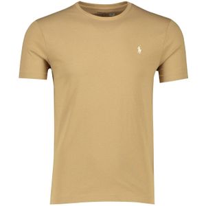 Polo Ralph Lauren t-shirt bruin custom slim fit ronde hals