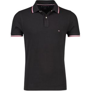 Tommy Hilfiger Big & Tall poloshirt Slim Fit zwart