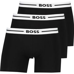 Hugo Boss boxershort zwart effen 3-pack