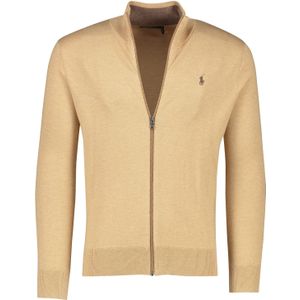 katoenen Polo Ralph Lauren vest effen bruin