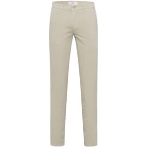 Brax stretch broek beige effen katoen