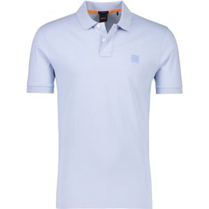 Boss Orange Passenger polo slim fit lichtblauw katoen