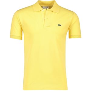 Lacoste katoenen polo geel classic fit korte mouw