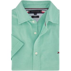 Overhemd Tommy Hilfiger turquoise effen