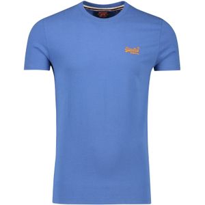 Superdry t-shirt blauw katoen