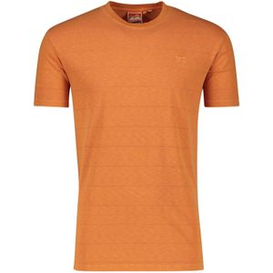 Superdry t-shirt oranje effen ronde hals korte mouw