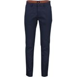 Vanguard katoenen broek donkerblauw effen slim fit