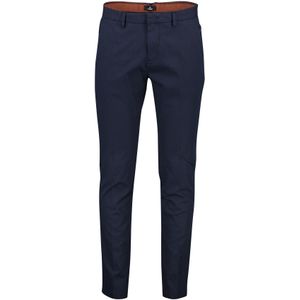 Vanguard katoenen broek donkerblauw effen slim fit