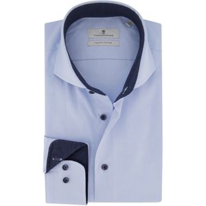 Thomas Maine business overhemd normale fit lichtblauw effen 100% katoen
