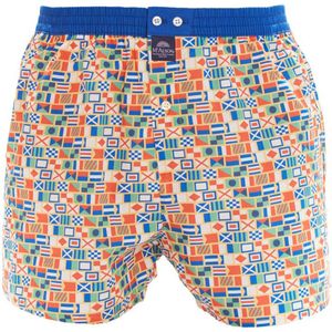 Mc Alson boxershort oranje geprint vlaggen katoen