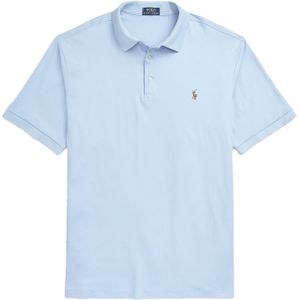 Polo Ralph Lauren polo normale fit lichtblauw katoen 3-knoops