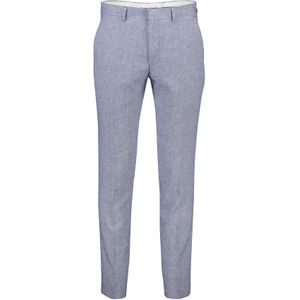 Roy Robson pantalon mix en match blauw effen linnen slim fit