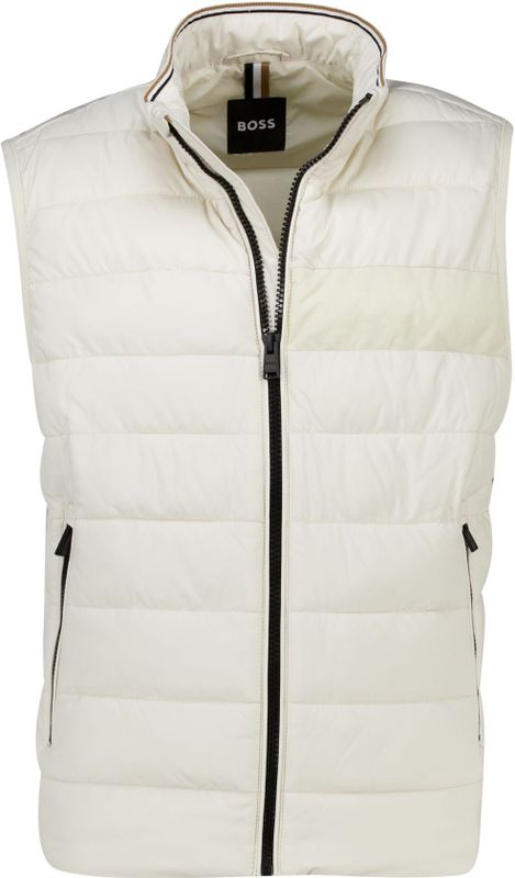 Bodywarmer BOSS Black H-Cenito creme effen normale fit