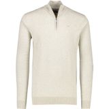 Portofino sweater half zip beige katoen extra lang