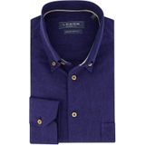 Ledub overhemd Modern Fit navy borstzak