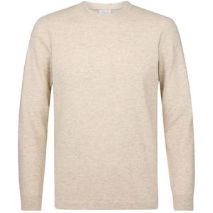 Profuomo trui ronde hals beige
