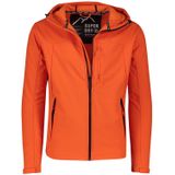 Superdry tussenjas kort oranje effen rits slim fit