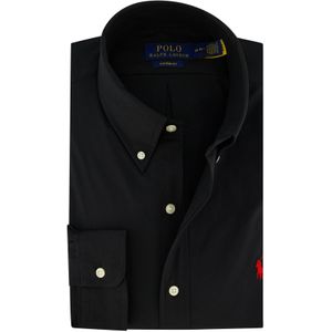 Polo Ralph Lauren overhemd zwart custom fit katoen