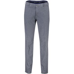 Meyer Rio katoenen broek blauw met ruit