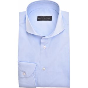 John Miller casual overhemd Tailored Fit lichtblauw