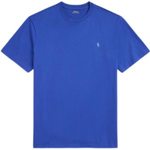 Ralph Lauren t-shirt Big & Tall effen blauw ronde hals