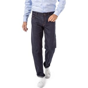 Hiltl jeans Tecade donkerblauw effen denim, stretch slim fit