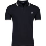 Fred Perry polo normale fit 2-knoops donkerblauw katoen