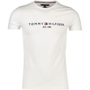 Tommy Hilfiger t-shirt ronde hals wit met logo