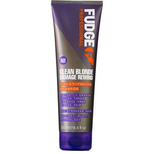 Fudge Clean Blonde Damage Rewind Violet Toning Zilver Shampoo 250ml
