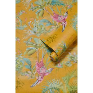 Pip Studio Palm Scene Vliesbehang Geel