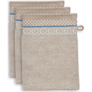 Washandje Set/3 Soft Zellige Khaki 16x22 cm