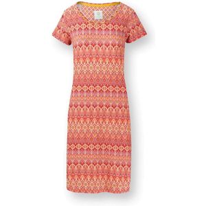 Daniela Nachthemd Korte Mouw Ashanti Rood XS