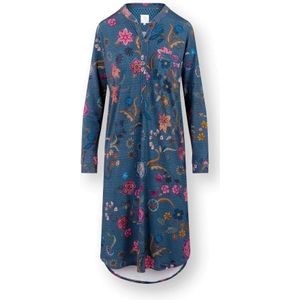 Diogo Nachthemd Lange Mouw Coco Flower Blauw XL