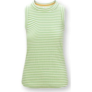 Trinity Top Mouwloos Little Sumo Stripe Groen XXL