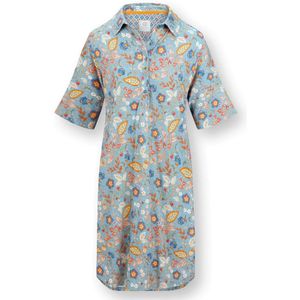 Dewi Nachthemd Korte Mouw Jameela Blauw S