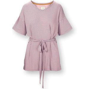 Tonya Top Korte Mouw Little Sumo Stripe Lila XS