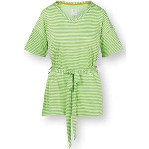 Tonya Top Korte Mouw Little Sumo Stripe Groen L