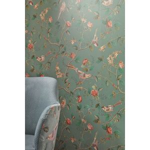 Pip Studio Good Nightingale Vliesbehang Groen