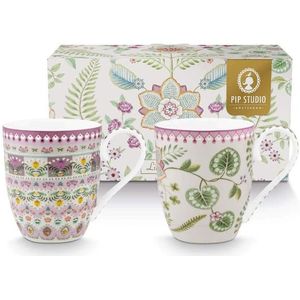 Lily & Lotus Set/2 Mokken XL Lila 450ml