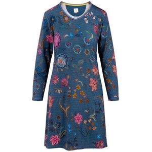 Dana Nachthemd Lange Mouw Coco Flower Blauw S
