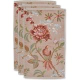 Secret Garden - Gastendoek Set/3 - Khaki - Badstof - 30x50cm