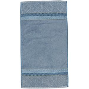 Badhanddoek Soft Zellige Blauw/Grijs 55x100cm