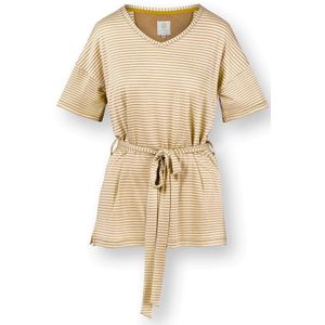 Tonya Top Korte Mouw Little Sumo Stripe Zand XXL