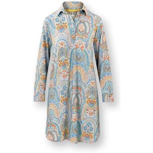 Daaltje Nachthemd Lange Mouw Jabali Blauw M