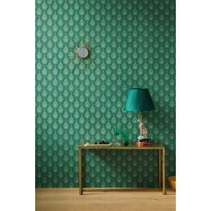 Pip Studio Raindrops Vliesbehang Groen