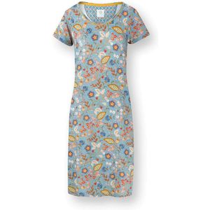 Daniela Nachthemd Korte Mouw Jameela Blauw XS