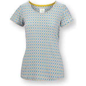 Tilly Top Korte Mouw Mojo Blauw S